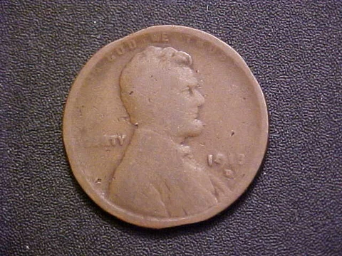 1913-D/D RPM Lincoln Cent w/Triple Clipped Planchet Mint Error!! - c1174udxx Cover