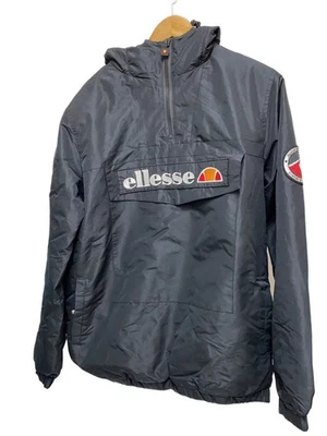 ELLESSE Nylon Jacket, Medium, Black, Solid Color - Image 1 of 4