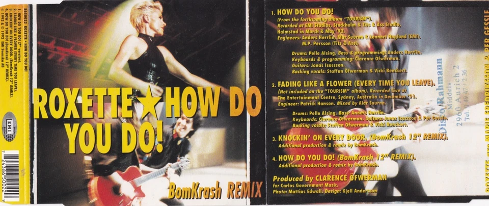 Roxette - How Do You Do! (Bomkrash 12 Remix) (4 Track Maxi CD) - Bild 1 von 1