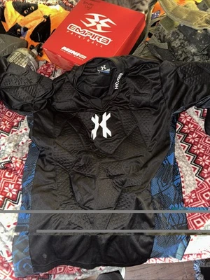 Camisa Jersey Acolchada Ejército HK Negra/Azul Talla M/L Protector Pecho Nueva Foto 1 de 3