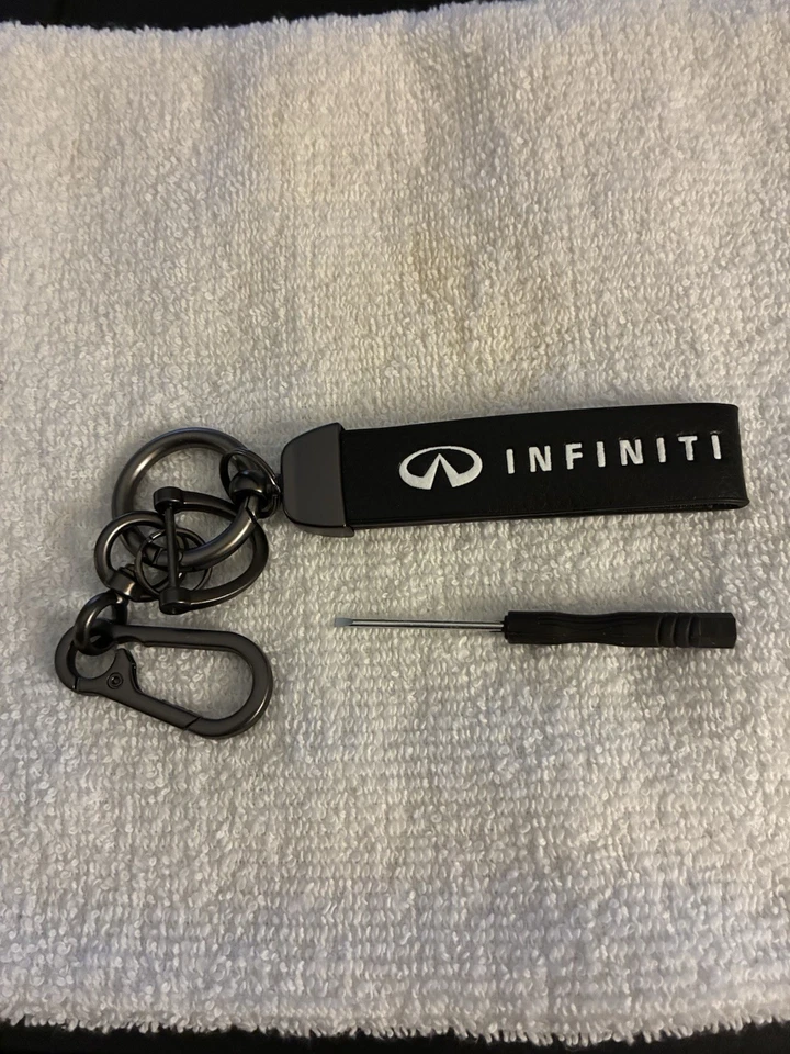 Genuine Leather Car Keychain for Infiniti  - Image 1 of 1