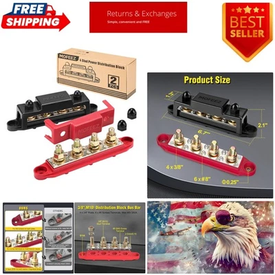 Advanced Power Distribution Block - 48V, 250A, Ideal for Marine & Automotive Use - Image 1 of 4