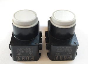 Toyota Lexus 89341-K0070-A7 Parking Sensor Ultrasonic White Pearl 089 Set of 2 - Picture 1 of 13