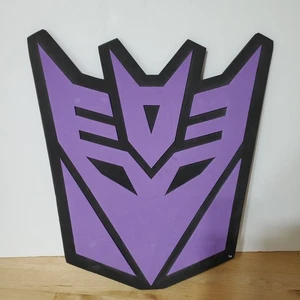 TRANSFORMERS Decepticons UNIVERSAL STUDIOS Schaumstoffschild 2012 Etikett befestigt - Bild 1 von 6