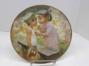 Plato #6 vintage Playing Doctor The Summer Days of Childhood Thornton Utz #2052T - Imagen 1 de 11