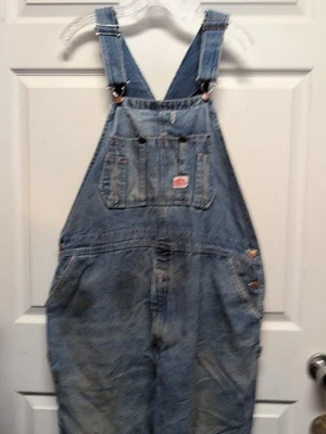 Babero de colección Roundhouse para hombre talla 38X31 azul grunge agujeros descoloridos Foto 1 de 4