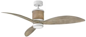 60" Hinkley Merrick White-Weathered Wood Smart Outdoor LED Ceiling Fan - Picture 1 of 1