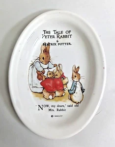 Beatrix Potter Peter Rabbit Seifenschale/Schmuckschale Mrs. Rabbit Baby Hasen - Bild 1 von 5