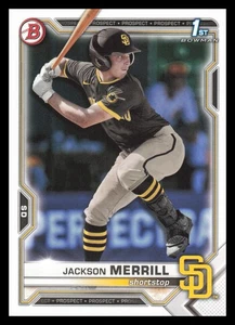 2021 Bowman Draft 1st #BD-119 Jackson Merrill San Diego Padres - Picture 1 of 2