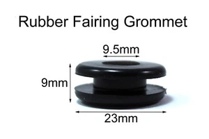 2x Rubber Fairing Grommet Yamaha R1 R6 Grommets 90480-13014-00 & 90480-13398-00 - Imagen 1 de 4