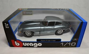 Bburago Jaguar E-Type Coupe 1:18 Scale Diecast Car Metalloc Blue - Picture 1 of 4