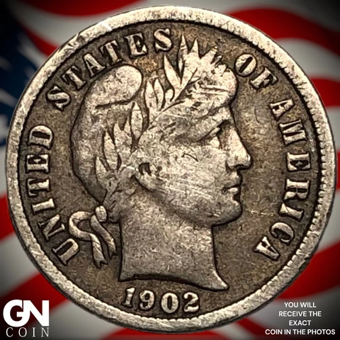 1902 P Barber Dime  Q6973 Cover