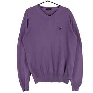 Suéter De Cuello En V Lyle & Scott Morado Para Hombre Talla M - Imagen 1 de 8