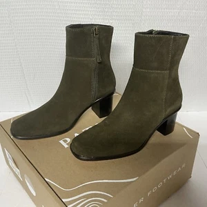 PATINA Portland Leather Goods VERO CHELSEA BOOT Size 7.5 Vine Suede deep green - Picture 1 of 15