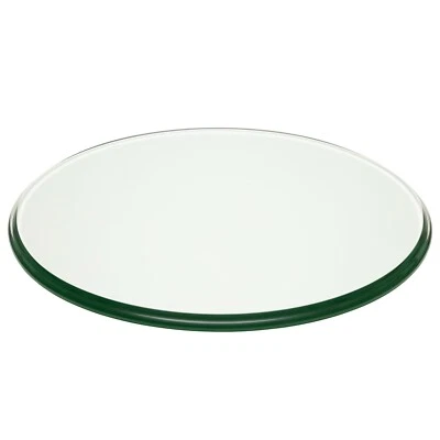 Pro Safe Glass 24" Round Tempered Glass Table Top 1/2" Thick Ogee Edge - Image 1 of 4
