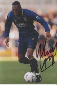 MARCUS GAYLE HAND SIGNED 6X4 PHOTO AFC WIMBLEDON FOOTBALL AUTOGRAPH 11 - Picture 1 of 1