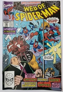 Web of Spider-Man #65 (Marvel Comics, 1990) Acts of Vengeance, Kingpin - Picture 1 of 2