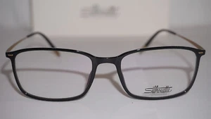 Silhouette New Eyeglasses Black Gold Titanium SPX 2930 75 9030 54 17 140 - Picture 1 of 9