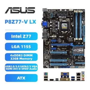 Placa madre ASUS LGA1155 P8Z77-V LX Intel Z77 DDR3 SATA2/3 HDMI DVI-D VGA SPDIF - Imagen 1 de 8