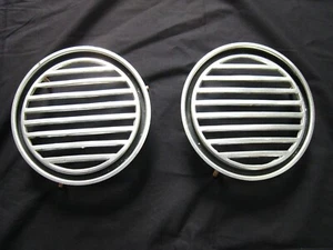Vintage OEM Volvo 164 164E Horn Grille Covers 1968 to 1975 Front Trim - Picture 1 of 6