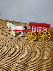 Vintage Horse Drawn Ice Wagon Ice Block Cast Iron  - Picture 1 of 5