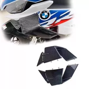 Carbon Fiber Print Front Spoiler Fxed Wind Winglets For BMW S1000RR 2019-2022 - Picture 1 of 8
