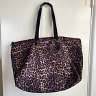 Coach Patricia Tote Leopard Print Weekender Bag Nylon Packable No Pouch