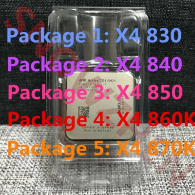 AMD Athlon X4 830 840 850 860K 870K 880K CPU Quad-Core Socket FM2+ Processor - Image 1 of 3