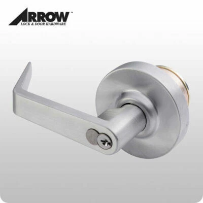 Arrow SRX87 IC 26D Lever Exit Trim CLASSROOM FUNC Dull CHROME (SFIC w/ "A" CORE)