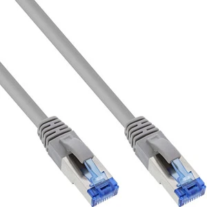100er Bulk-Pack InLine® Patchkabel, S/FTP, Cat.6A, halogenfrei, Kupfer grau 0,5m - Bild 1 von 4