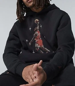 NIKE JORDAN ESSENTIALS GRAPHIC HERREN HOODIE (DC9713 010) VERSCHIEDENE GRÖßEN - Bild 1 von 8