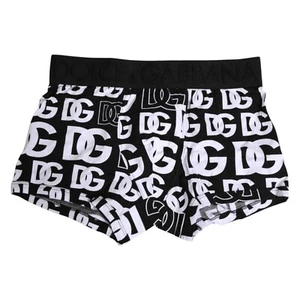 DOLCE & GABBANA Underwear Black Cotton Logo Regular Men Boxer IT3 / US XS 130usd - Picture 1 of 5