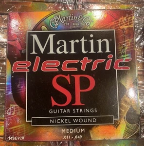 Martin Electric SP Guitar Strings Nickel Wound MEDIUM .011-.049 MSE920 - Picture 1 of 2