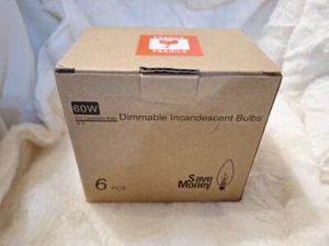 ✨️Dimmable Led Bulb 60w Candelabra Clear 60w E12 Edison Bulb 6pcs. ✨️ - Picture 1 of 3