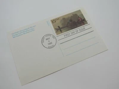 USPS Scott UX147 15c Fur Traders Descending The Missouri First Day of Issue - Image 1 of 4