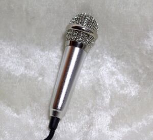 1/3 1/4 Miniature mini microphone mic BJD SD doll prop music instrument Silver