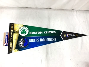 2024 NBA Finals Pennant Duel Team Boston Celtics / Dallas Mavericks FREESHIP - Picture 1 of 2