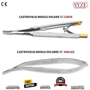 Castroviejo Needle Holder Micro Spring Scissors Suture Forceps Microsurgical CE