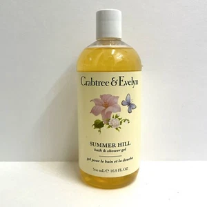 Crabtree & Evelyn Summer Hill Bath and Shower Gel 16.9 Fl Oz Full Size - Picture 1 of 2