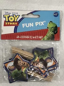 New Wilton Disney Pixar Toy Story 3.25" Fun Pix Buzz Lightyear Woody - Picture 1 of 3