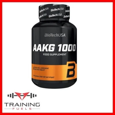 Biotech USA AAKG 1000mg 100 Tablets Pre Workout Nitrogen Monoxide Formula