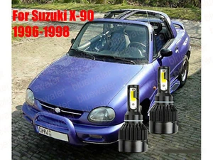 Kit de faros LED para Suzuki X-90 1996-1998 H4/9003 6000 K CREE haz alto/bajo - Imagen 1 de 10