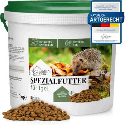 WILDLIFE HOME Igelfutter 1kg artgerechtes Spezialfutter Getreidefrei Igel REAVET - Bild 1 von 4