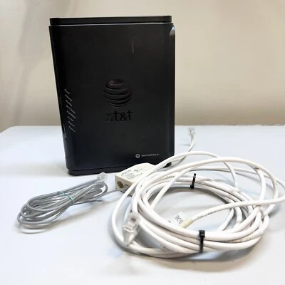 Motorola NVG510 AT&T U-Verse DSL Ethernet Wireless WiFi Router Modem Combo - Image 1 of 4