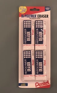 Pentel Hi-Polymer Latex Free Block Eraser, White (2 Set) - Picture 1 of 6