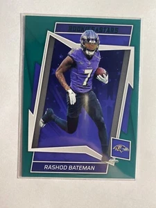 2022 Panini Rookies & Stars Rashod Bateman Green Parallel No. 8 Baltimore Ravens - Bild 1 von 2