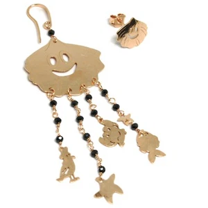 ORECCHINI PENDENTI ARGENTO 925, CONCHIGLIA, GRANCHIO, PESCE, GABBIANO, LE FAVOLE - Imagen 1 de 9