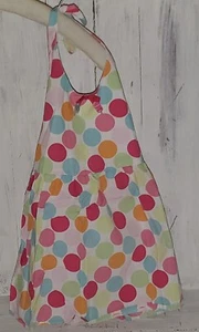 Gymboree Popsicle Party White Pink Blue Dot Halter Tank Shirt Size 9 8-9 *S24 - Picture 1 of 5