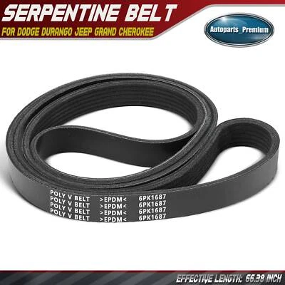 Cinturón Serpentine 66,38 pulgadas para Dodge Durango Jeep Grand Cherokee 2016-2022 V6 3,6 L Foto 1 de 4