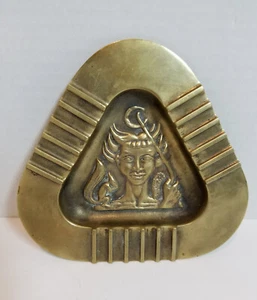 Vintage 1940's ULLA SKOGH for YSTAD METAL  Brass  ASHTRAY dish Sweden Signed - Picture 1 of 10